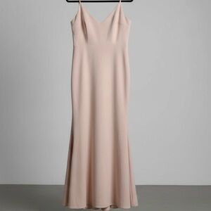 Lulu's Elegant Blush Pink Infinite Glory Maxi Dress Size Large